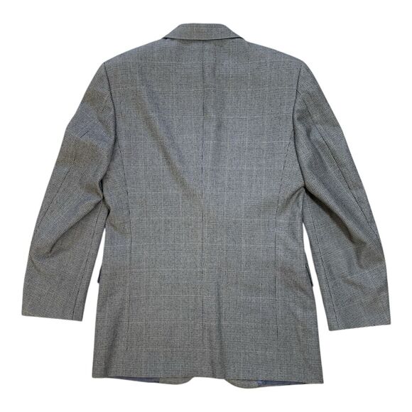 Hickey Freeman Diplomat Sample Sport Coat 40LG Houndstooth Wool Blazer USA Made - Picture 2 of 16
